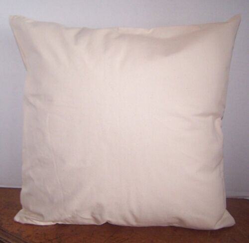 Lot of 2 Amy Howard Home 18x18 Blank Cotton Canvas Throw Pillow Cover - NATURAL
