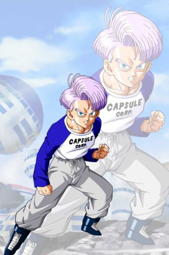Dragon Ball Poster Young Future Trunks 12inx18in Free Shipping 
