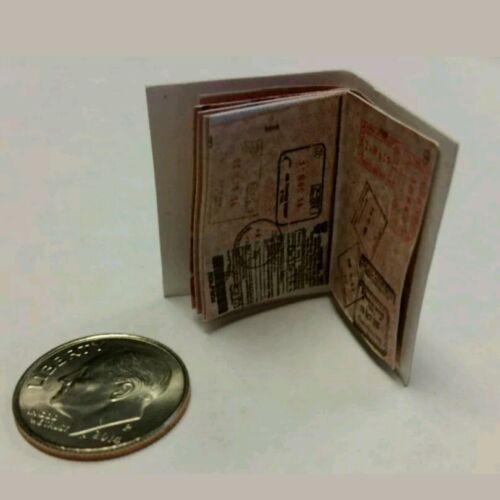 Miniature Jason Bourne passeport américain GI JOE ACTION FIGURE 1//12 scale