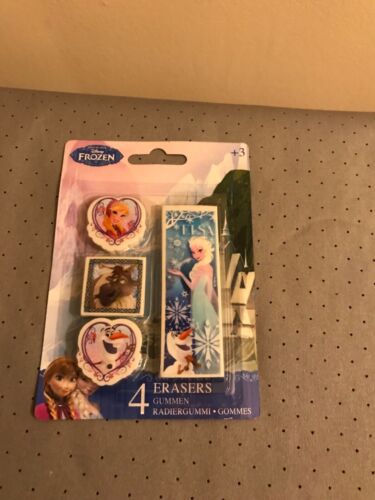 Disney Frozen 4 Pack Kids Erasers 