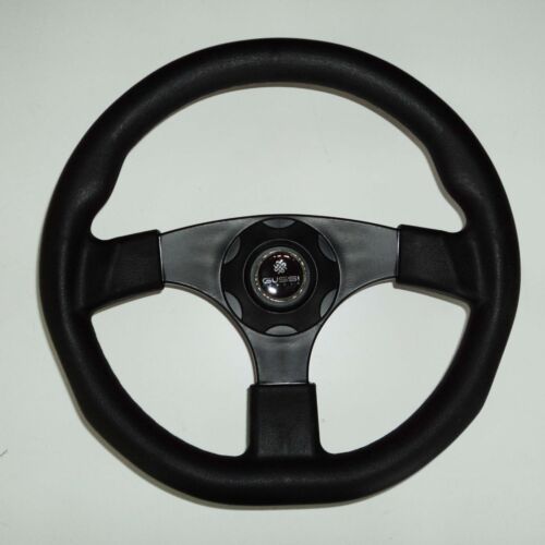 New OEM Gussi Boat Steering Wheel M500 All Black Plastic /& Soft Touch Rim