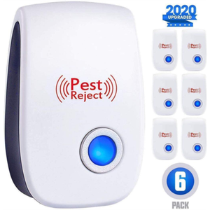 Plagas ultrasónicas Repelente electrónico Ratones Rechazo de ratas 6pcs-Repeller