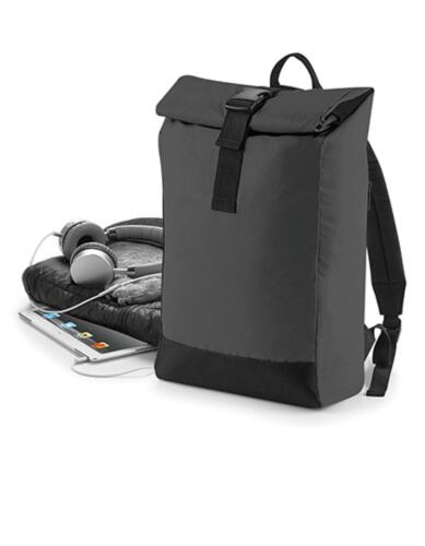 Reflective Roll-Top Backpack 26 x 43 x 13 cmBagBase 