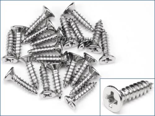 1//10//20pcs 12mm x 5mm M3 Flat Head Phillips Self Tapping Screws Stainless Steel