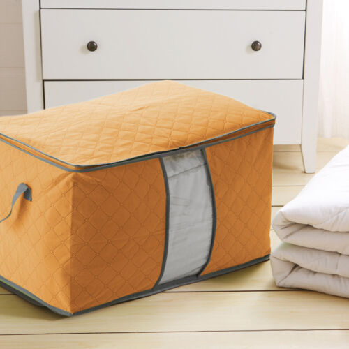 Foldable Zipper Bag Clothes Blanket Pillow Quilt Sweater Organizer Storage Pouch 