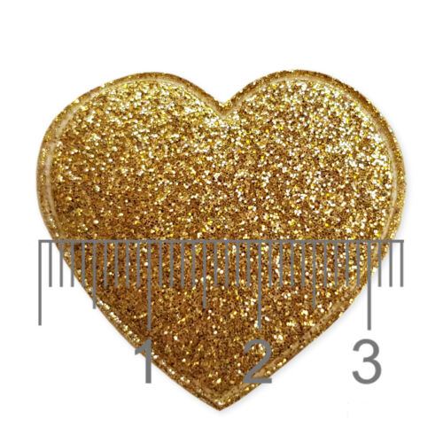 6pcs Glitter Padded Heart Craft Embellishments Scrapbooking Cardmaking Accessory