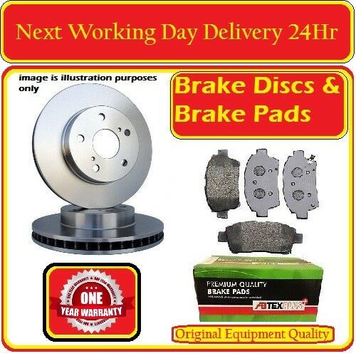 AUDI A1 1.6 TDI 2010-2018 FRONT 288mm VENTED BRAKE DISCS AND BRAKE PAD SET