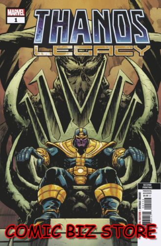 2ND PRINTING LEVEL VARIANT COVER MARVEL 2018 $4.99 THANOS LEGACY #1 