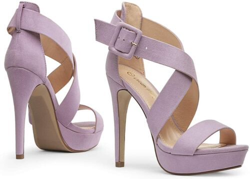 Women High Heel Stilettos Heel Sandals Open Toe Wedding Party Dress Shoes 