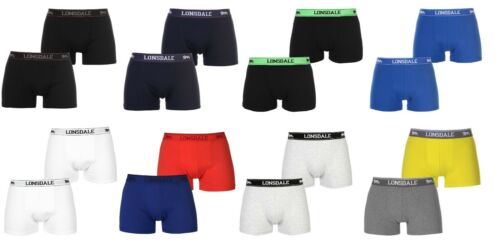 4 Pack Lonsdale Boxer Trunks Boxer Court Boxers Pantalons XS S M L XL XXL 3XL 4XL 