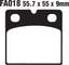 K100RS EBC // FA018 Plaquettes de frein R80GS avant k75 K100RT r100rt - BMW R65GS