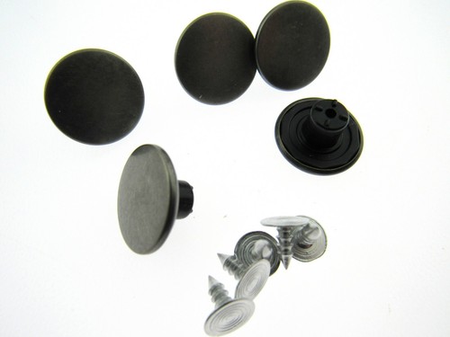 17mm Plain Martillo En Jean Botones