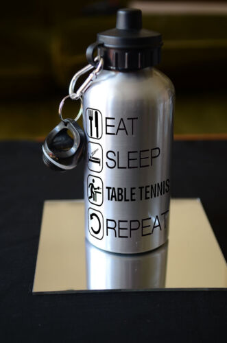 Birthday Gift EAT SLEEP Table Tennis 500ml Water Bottle Sports Accessory 