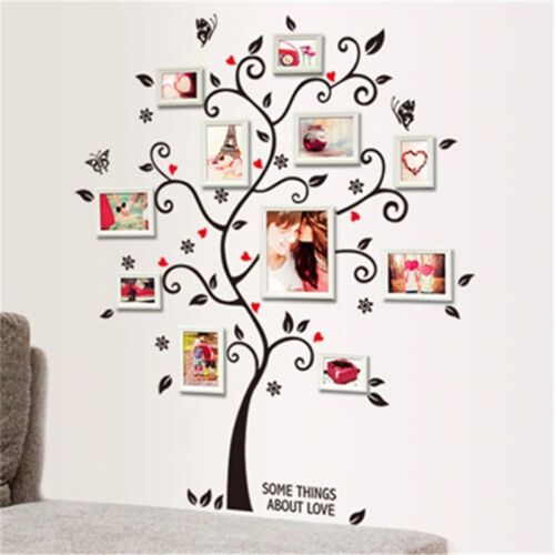 DIY Family Photo Frame Tree Wall Sticker Home Decor Living Room Bedroom Wall Dec 