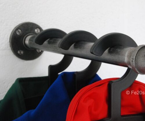 Details about  / Industrial Pipe Pipework clothes coat rail storage wall mounted by Fe20six
