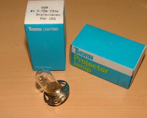 Thorn G29 BRS 4v 0.75a P30s Sound Exciter Projector Lamp 995-2203 7253C 