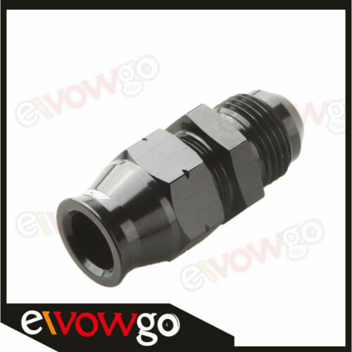 8AN AN-8 AN8 Straight Male To 1//2/" 0.5/'/' Tube Adapter Black
