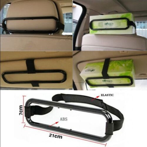 Car Auto Sun Visor Tissue Box Holder Paper Napkin Seat Back Clip Bracket Tools