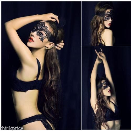 Black Stunning Venetian Masquerade Party Opera Fancy Dress Eye Mask Halloween UK