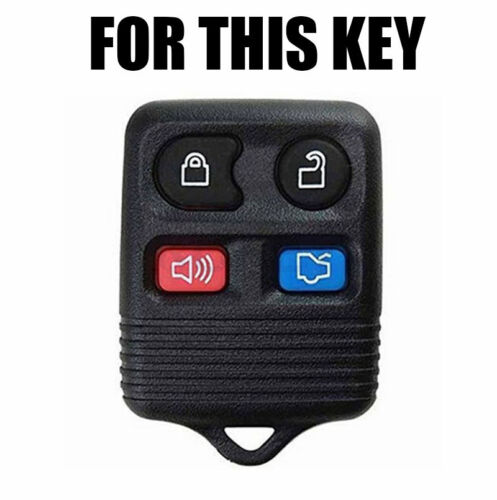 XUKEY Silicone Key Case Cover Fob Remote For Ford Escape Explorer Focus 4 Button