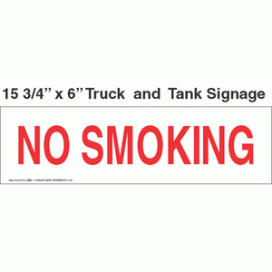 VINYL NO SMOKING SIGN SOLD INDIVIDUALLY GC LABELS 15 3//4/"X 6/".