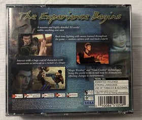 Shenmue SEGA Dreamcast 2000 NO MANUAL OR PASSPORT DISC Japanese RPG Mystery Game