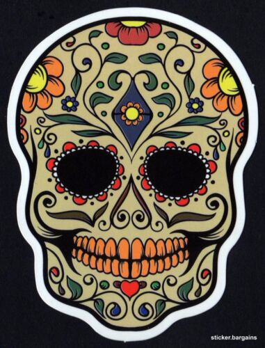 Designs Skull Art Stickers 50 Mexican Laptop Car Halloween Waterproof Vinyl