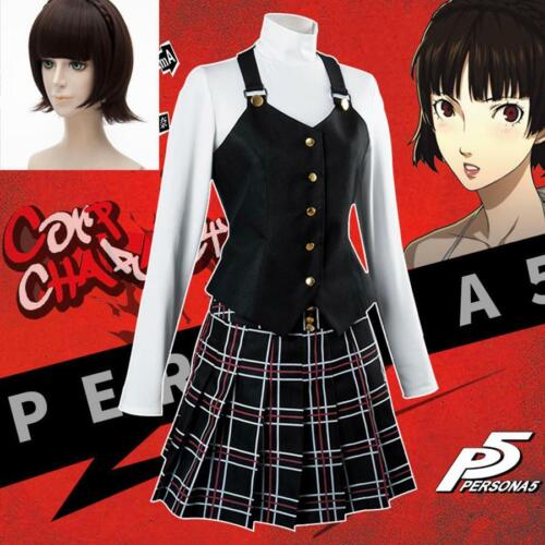 Details about  / Persona 5 P5 game anime Makoto Niijima cosplay costume wig uniform Halloween
