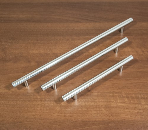 T BAR KITCHEN CABINET DOOR HANDLE CUPBOARD DRAWER FURNITURE CHROME T BAR HANDLE