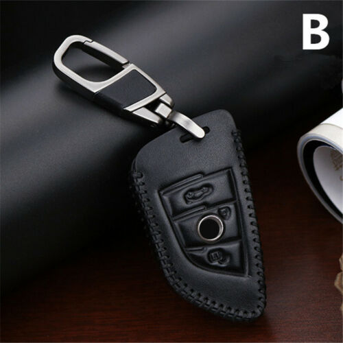 Red Line PU Leather Car Key Case Cover Protect Kit For BMW X5 X6 New X1 YG 