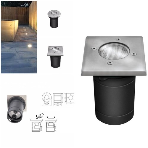 GU10 IP67 Durchgangsverschleifung 2000KG Bodeneinbauleuchte LED 5 Watt COB