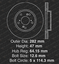 2012 Honda Accord LX//LX-P//SE Sdn Rotors Metallic Pads F OE Replacement