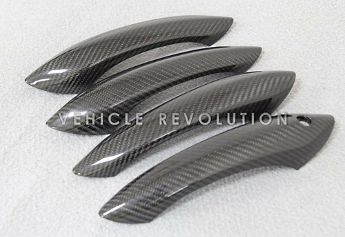 BMW F10 F06 F12 F13 F01 M5 M6 Dry Carbon Fiber Exterior Door Handle Covers 11-15