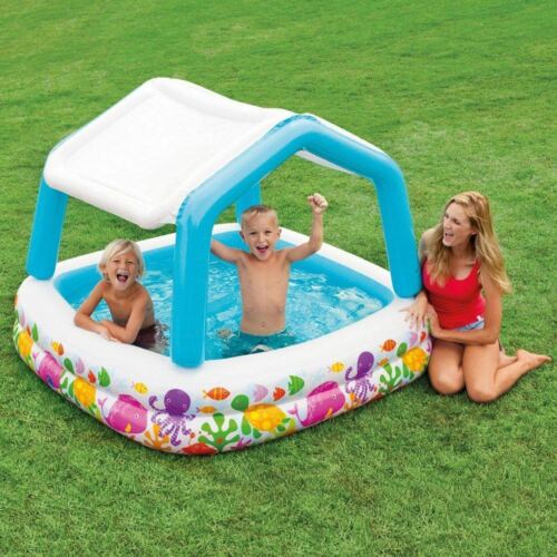 62/" Intex Inflatable Sun Shade Paddling Swimming Pool Kids Garden Summer Toy
