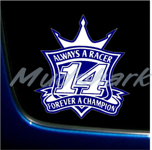 TONY STEWART 14 FOREVER PRINTED VINYL GRAPHICS DECAL STICKER 2 SIZES NASCAR 