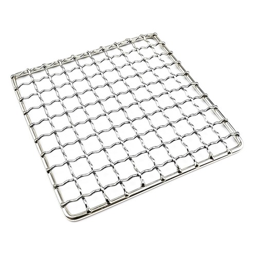 2 Packs BBQ Grill Mesh Mat Outdoor Camping Pot Rack Simple Firewood Grill