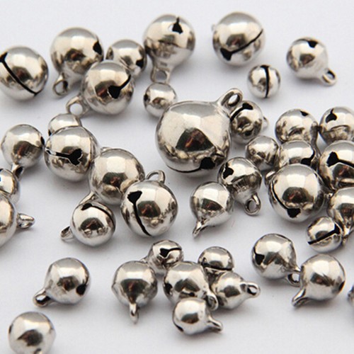 BD/_50X Small Jingle Bell Copper Metal Festivals Jewelrys Pendants Christmas De