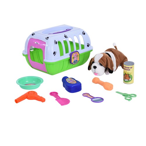 Playskool Toys & Hobbies Pretend Play Dog Grooming Play Toy Set With Plush Puppy and Styling