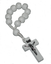 White Wooden Single Decade Catholic Rosary Ring with FREE Black Satin Gift Bag