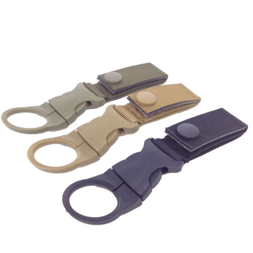 1X Tactical Molle Hanging Strap Webbing Buckle Clip Key Bottle Hook Belt Tool OH