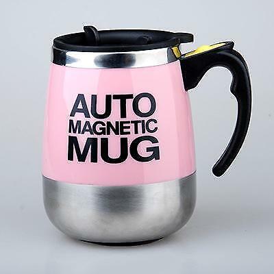 Electric Stainless Steel Magnetized Mixing Cup Auto Self Stirring Coffee Mug 450 