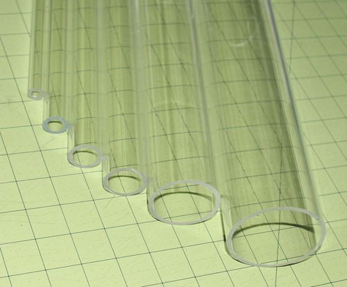 CLEAR ACRYLIC PLEXIGLASS LUCITE TUBE 3 1//2” OD 3 1//4/" ID DIAMETER 24” INCH LONG