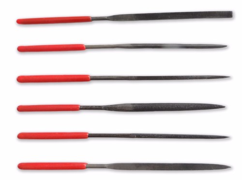 Nouveau 6pc Trempé//Hardened ensemble aiguille lime 100 mm avec Creux Poignée Métal nous utiliser navire