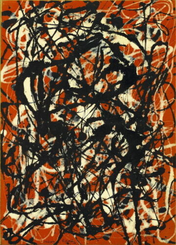 62537 Jackson Pollock Free Form Reproduction Copy Wall Print POSTER Affiche 