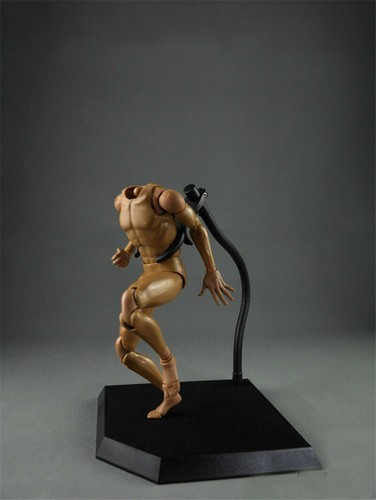 Soft Metal Tube Display Stand Schwarz Base Figure Body 1 6 Action Figure