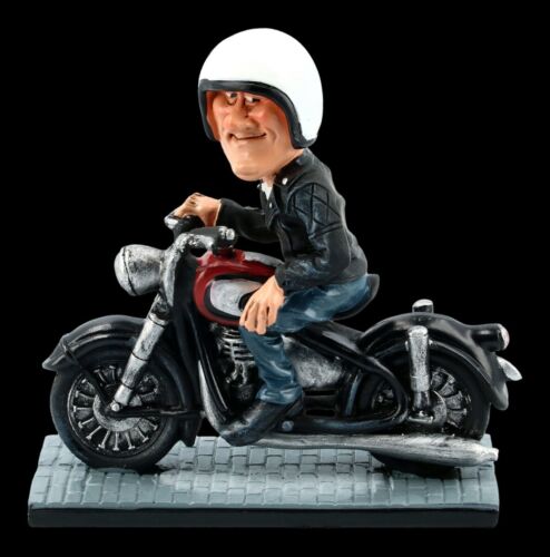 Funny Job Figur Motorradfahrer Lustige Figur Biker Motorrad Dekostatue