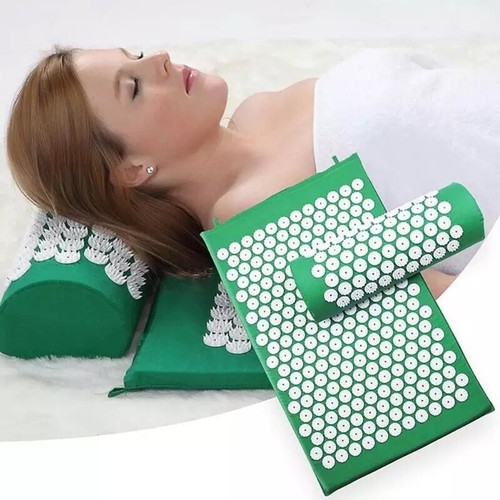 Acupressure Massager Cushion Body Pain Relieve Spike Yoga Mat with Pillow