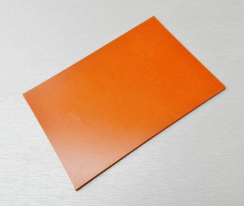 Silicone Rubber Pad High Temp Solid Sheet Red//Orange Commercial 3-1//2/" x8/" x1//4/"
