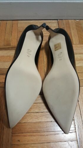 42 Blush or Black Details about   NIB: M GEMI Rivista Patent Leather Pointy Pumps/Heels 