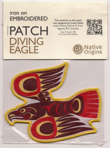 Large Diving Eagle Native Art Souvenir Canada Patch